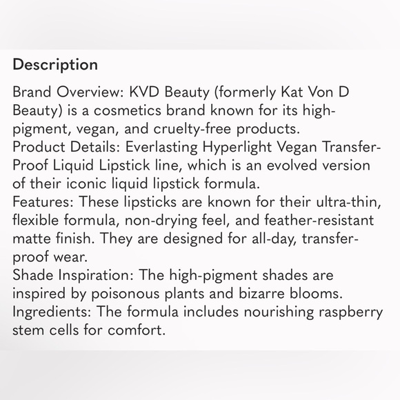 Kat Von D Vibrant Lip Gloss Collection - Picture 2 of 2